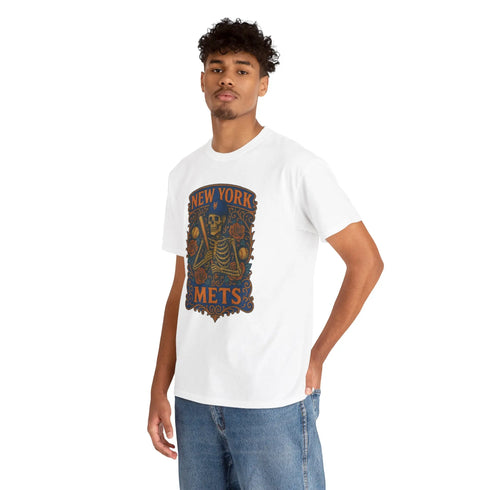 Grateful Dead - New York Mets Retro Poster Art T-shirt - StealieShop